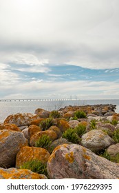 View At Øresund Bridge From Malmö. Malmö, Sweden - 16 May 2021