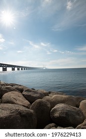 View At Øresund Bridge From Malmö. Malmö, Sweden - 16 May 2021