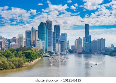 View Of Brisbane CBD And Brisbane River In Daytime