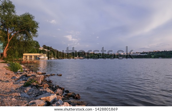 View Brno Reservoir Dam On Svratka Stock Photo Edit Now 1428801869