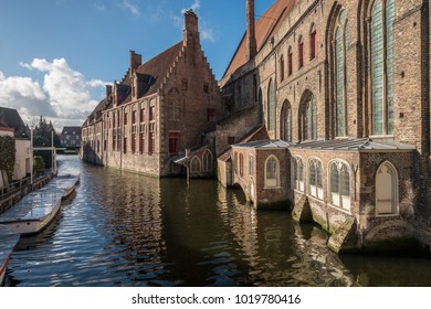 A View Of Bruges, Belgium In The Winter.