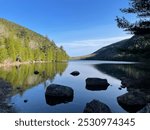 View from bubble pond Acadian national park Maine