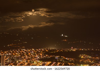 View Bucaramanga Full Moon Night