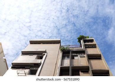 View of building from below