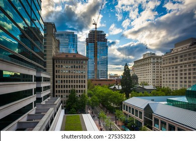 View Of Buildings Near Pioneer Place, In Portland, Oregon.