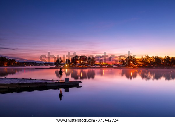 View Cabin By Lake Ontario Canada Stock Photo Edit Now 375442924