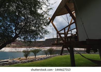 Summer Landscapes With Cabin On A Lake Stock Photos Images