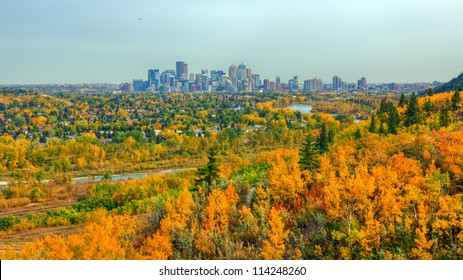 View Of Calgary Downtown From Edworthy Park