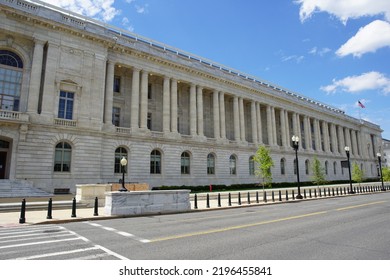 View Of The Cannon House Office Building On Capitol Hill In Washington, DC