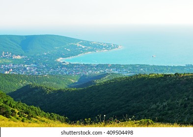 View Of Cape Doob In Black Sea, Kabardinka, Russia