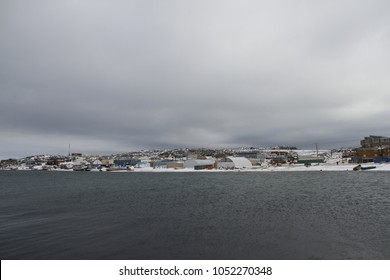 View Of Cape Dorset Nunavut, A Northern Inuit Community In Arctic Canada