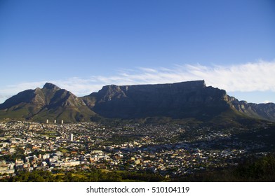 View of Cape town with Table Mountain from Signal Hill
