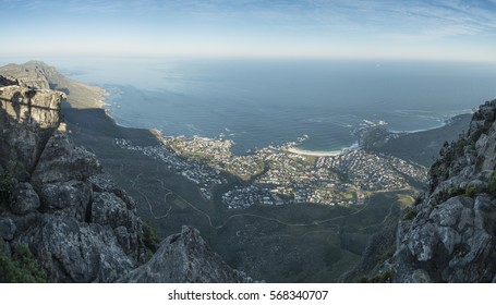 View of capetown bay from the table view