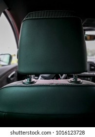 View Of A Car Seat From The Rear Seat