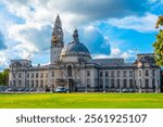 View of Cardiff City Hall in Wales.