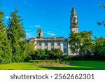 View of Cardiff City Hall in Wales.