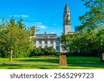 View of Cardiff City Hall in Wales.