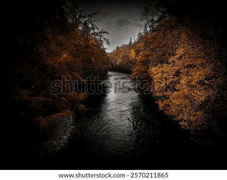 View from Carrbridge over the river 