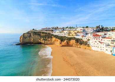 A view of Carvoeiro city in southern Portugal, Europe