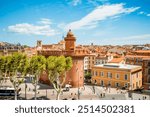 View of the Castillet in city of Perpignan