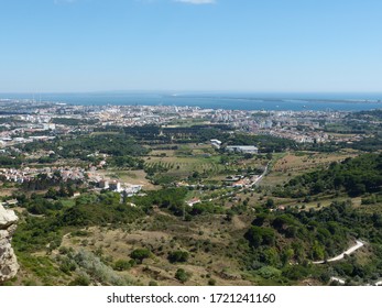 View from Palmela´s Castle to Setúbal