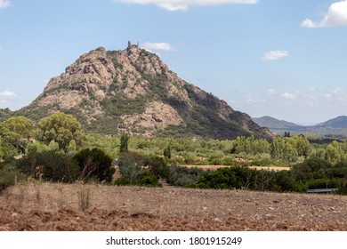 View Of Castle Of Acquafredda A Medieval Castle In Siliqua, Province Of South Sardinia, Italy.