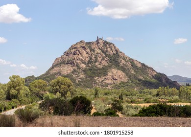 View Of Castle Of Acquafredda A Medieval Castle In Siliqua, Province Of South Sardinia, Italy.