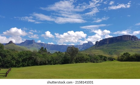 View Of Cathedral Peak From Royal Natal National Park