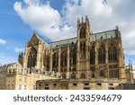 View of Cathedral of Saint-Etienne Metz Lorraine Moselle France