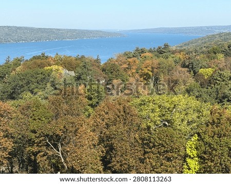 View of Cayuga Lake from Ithaca, New York