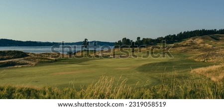 A view of Chambers Bay golf course