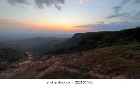 View Of Chapada Dos Guimaraes At Dusk