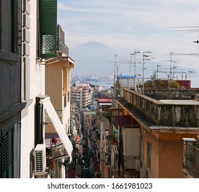 view of the characteristic and crowded city of naples in italy - Shutterstock ID 1661981023
