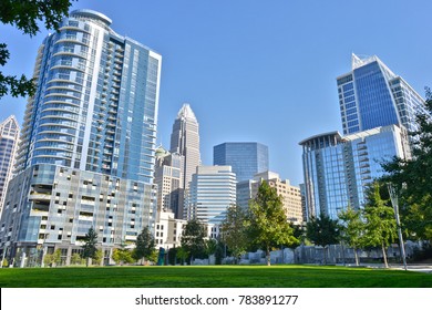 A View Of The Charlotte, NC, Skyline.