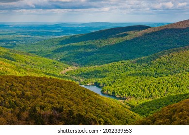 View Of The Charlottesville Reservoir From Skyline Drive In Shenandoah National Park, Virginia.