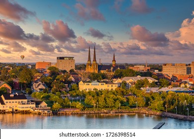 View of Charlottetown, Prince Edward Island, Canada from the sea