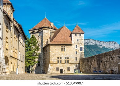 View at the Chateau of Annecy in France