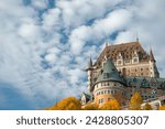 A view of the chateau frontenac, quebec city, quebec province, canada, north america