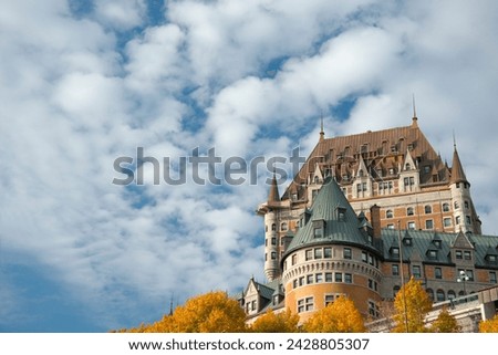 A view of the chateau frontenac, quebec city, quebec province, canada, north america