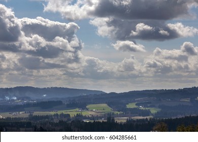 View Of Chehalem Mountains And Tualatin River Valley In Beaverton Oregon