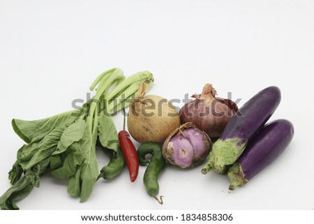 Similar – Beetroot, zucchini and corn on blue background