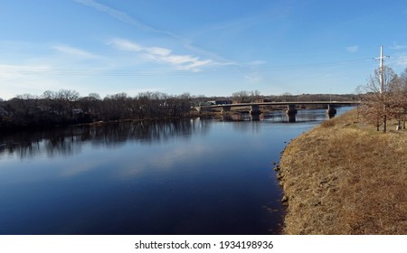 View Of The Chippewa River In Eau Claire, Wisconsin