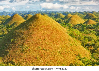 View Of The Chocolate Hills. Bohol, Philippines