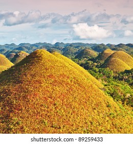 View Of The Chocolate Hills. Bohol, Philippines