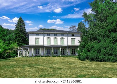 View of the Chralie Chaplin house in Swistzerland