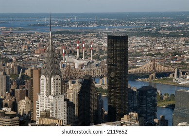 View Of Chrysler Building From The Top Of Empire State Building, New York City