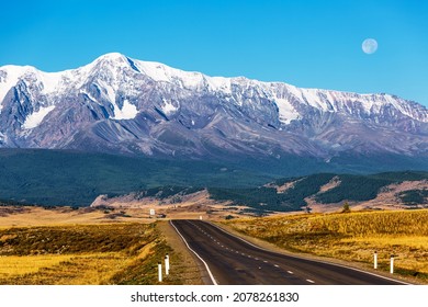 View of the Chuisky tract and the North Chuisky ridge of the Altai Mountains. Kosh-Agachsky district of the Altai Republic, South of Western Siberia - Shutterstock ID 2078261830