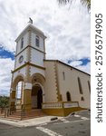 View of the Church of the Immaculate Conception built in 1855 by the Marist Fathers in Mont-Dore, Noumea, Grande Terre Island, New Caledonia