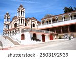 View of the church of Nafplion on a sunny summer