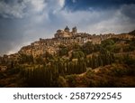 View of the Church of Saint Mary of the Assumption in Petralia Sottana, Palermo, Sicily, Italy. August 2024.